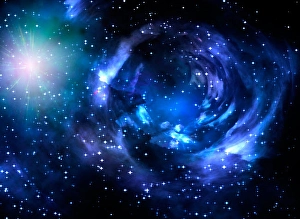 Space Time Continuum Prints: Worm hole in deep space