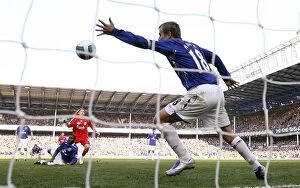 Images Dated 20th October 2007: Controversial Handball by Phil Neville: Everton vs. Liverpool