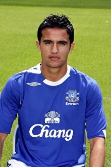 Images Dated 11th August 2006: Everton Football Club: Tim Cahill at 2006/07 Photocall