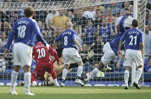 Everton v Charlton Athletic Joleon Lescott scores the first goal for Everton Everton v Charlton Athletic Joleon Lescott scores the first goal for Everton