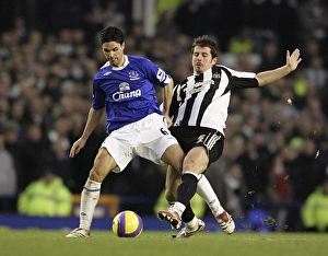 Everton v Newcastle United - Mikel Arteta and Emre in action Everton v Newcastle United - Mikel Arteta and Emre in action