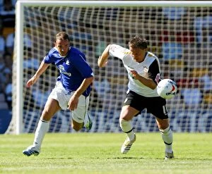 Images Dated 15th July 2006: Everton's Andy van der Meyde in Thrilling Action Against Port Vale