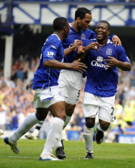 Football - Everton v Newcastle United Barclays Premier League - Goodison Park - 11/5/08 Evertons Yakubu celebrates Football - Everton v Newcastle United Barclays Premier League - Goodison Park - 11/5/08 Evertons Yakubu celebrates