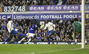 Football - Everton v Portsmouth - Barclays Premier League - Goodison Park - 07/08 - 2/3/08 Yakubu scores the third goal Football - Everton v Portsmouth - Barclays Premier League - Goodison Park - 07/08 - 2/3/08 Yakubu scores the third goal