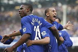 Football - Everton v Portsmouth FA Barclays Premiership - Goodison Park - 5/5/07 Evertons James Vau Football - Everton v Portsmouth FA Barclays Premiership - Goodison Park - 5/5/07 Evertons James Vau
