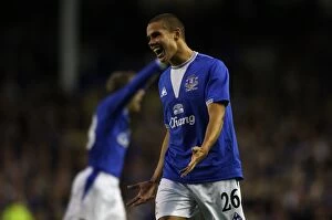 Images Dated 20th August 2009: Jack Rodwell's Brace: Everton's Europa League Victory Over SK Sigma Olomouc at Goodison Park