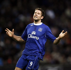 Manchester City v Everton - James Beattie after a missed chance Manchester City v Everton - James Beattie after a missed chance