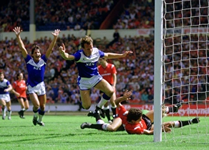 Trevor Steven scores the opener in the 1985 Charity Shield Trevor Steven scores the opener in the 1985 Charity Shield