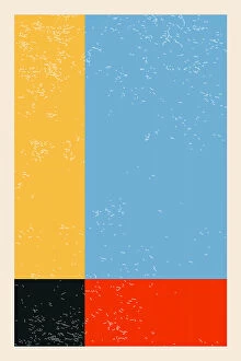 Colourful Illustration Series by Jay Stanley Collection: Minimal Abstract Shapes Series #13
