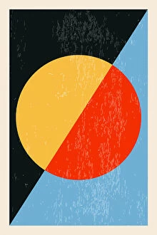 Colourful Illustration Series by Jay Stanley Collection: Minimal Abstract Shapes Series #18