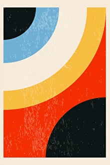 Colourful Illustration Series by Jay Stanley Collection: Minimal Abstract Shapes Series #24