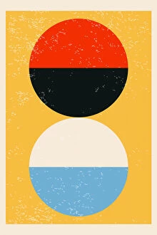 Colourful Illustration Series by Jay Stanley Collection: Minimal Abstract Shapes Series #26