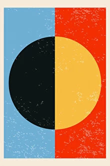 Colourful Illustration Series by Jay Stanley Collection: Minimal Abstract Shapes Series #27