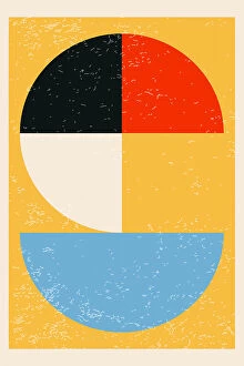Colourful Illustration Series by Jay Stanley Collection: Minimal Abstract Shapes Series #30