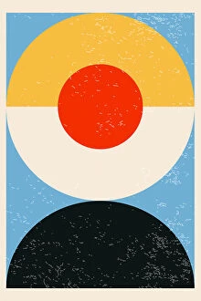 Colourful Illustration Series by Jay Stanley Collection: Minimal Abstract Shapes Series #32