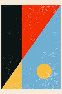 Colourful Illustration Series by Jay Stanley Collection: Minimal Abstract Shapes Series #6