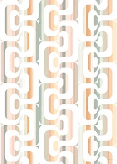 Abstract Collection: Retro Pattern on Stripes
