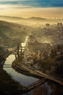 Bosnia and Herzegovina Collection: Sarajevo sunset