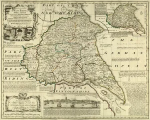 County Map of Yorkshire East Riding, c. 1777 County Map of Yorkshire East Riding, c. 1777