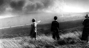 Daylight bombing on Baslow Moors, Derbyshire, c. 1939 Daylight bombing on Baslow Moors, Derbyshire, c. 1939