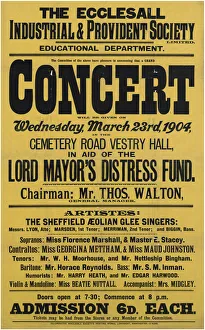 Ecclesall Industrial and Provident Society Ltd Education Department - Grand Concert In aid of Lord Mayors distress fund Ecclesall Industrial and Provident Society Ltd Education Department - Grand Concert In aid of Lord Mayors distress fund