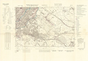 North Sheffield marked with bombing targets, c. 1940 North Sheffield marked with bombing targets, c. 1940