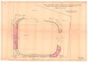 Maps and Plans Collection: Sheffield United Football Club, Bramall Lane, Sheffield - proposed new terracing, 1901