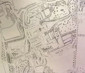 Maps and Plans Collection: South Yorkshire Asylum - also referred to as Wadsley Asylum later Middlewood Hospital - plan of