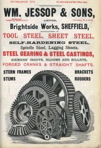 William Jessop and Sons, steel manufacturer, Brightside Works, 1900 William Jessop and Sons, steel manufacturer, Brightside Works, 1900