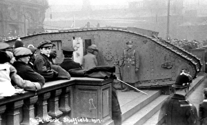 World War One tank, Fitzalan Square, Sheffield, 1917 World War One tank, Fitzalan Square, Sheffield, 1917