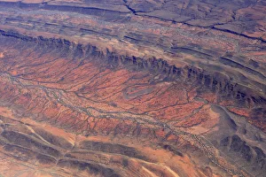 Aerial view of the Red Centre in Australia with dry river bed, Australia, October 2009 Aerial view of the Red Centre in Australia with dry river bed, Australia, October 2009
