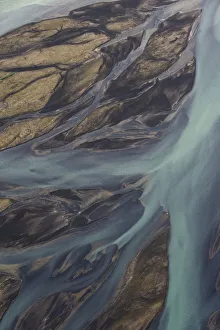 Aerial view of the Skjalfandafljot river delta, Northern Iceland, July 2009 Aerial view of the Skjalfandafljot river delta, Northern Iceland, July 2009
