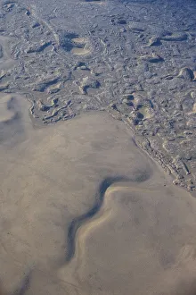 Aerial view of volcanic landscape south east of Lake Myvatn, Northern Iceland, July 2009 Aerial view of volcanic landscape south east of Lake Myvatn, Northern Iceland, July 2009