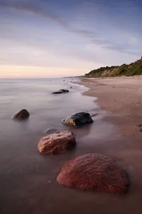 Baltic coastline with rocks in the sea, Latvia, June 2009 Baltic coastline with rocks in the sea, Latvia, June 2009