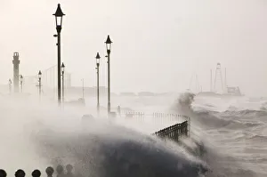 Blackpool battered by storms on 18 January 2007 Blackpool battered by storms on 18 January 2007