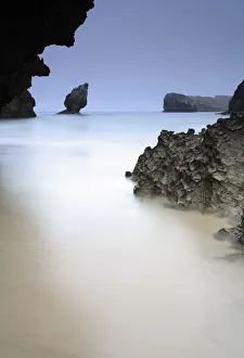 Buelna beach, El Picon, Llanes, Asturias, Spain Buelna beach, El Picon, Llanes, Asturias, Spain