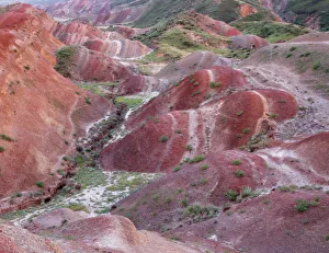 Colourful rolling hills along the border region to Azerbaijan, David Gareji Nature Reserve Colourful rolling hills along the border region to Azerbaijan, David Gareji Nature Reserve