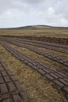 Community peat diggings, North Harris, Western Isles / Outer Hebrides, Scotland, UK Community peat diggings, North Harris, Western Isles / Outer Hebrides, Scotland, UK