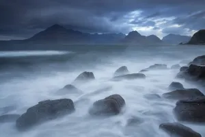 Cuillins Mountains seen from Elgol, Isle of Skye, Scotland, UK, November 2011 Cuillins Mountains seen from Elgol, Isle of Skye, Scotland, UK, November 2011