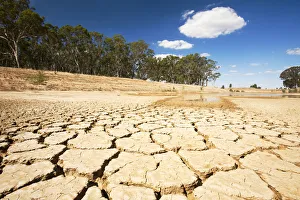 Farmers watering hole on a farm almost dried up during drought which lasted from 1996-2011 Farmers watering hole on a farm almost dried up during drought which lasted from 1996-2011