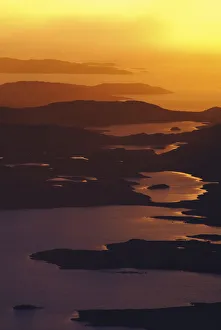 Fionn Loch at sunset. Great Wilderness, Highlands of Scotland, UK, January 2016 Fionn Loch at sunset. Great Wilderness, Highlands of Scotland, UK, January 2016