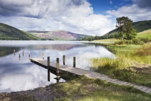 Jetty extending out into St Marys Loch, Scottish Borders, Scotland, September 2011 Jetty extending out into St Marys Loch, Scottish Borders, Scotland, September 2011