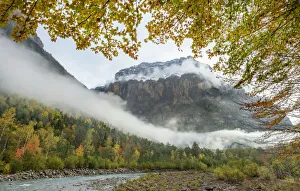 La Fraucata and Arazas River, Valle De Ordesa, Ordesa National Park, Spain. October 2019 La Fraucata and Arazas River, Valle De Ordesa, Ordesa National Park, Spain. October 2019