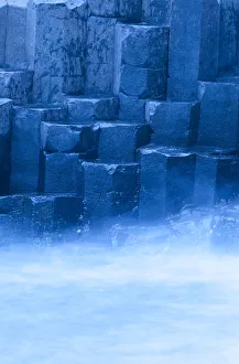 Mist around the basalt columns of Giants Causeway, UNESCO World Heritage Site Mist around the basalt columns of Giants Causeway, UNESCO World Heritage Site