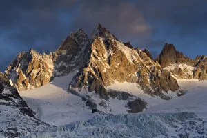 Mountains in snow, Aiguille du Tour with Tower Glacier in front, Chamonix, Haute Savoie, France Mountains in snow, Aiguille du Tour with Tower Glacier in front, Chamonix, Haute Savoie, France