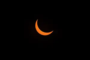 Total Solar Eclipse Photos Prints: Partial eclipse of the sun prior to total eclipse