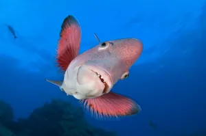 A portrait of a Mexican hogfish (Bodianus diplotaenia). Socorro Island, Revillagigedos, Mexico A portrait of a Mexican hogfish (Bodianus diplotaenia). Socorro Island, Revillagigedos, Mexico