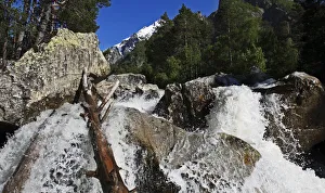 River in Adylsu Valley, side valley to Baksan Valley and Elbrus, Caucasus, Russia River in Adylsu Valley, side valley to Baksan Valley and Elbrus, Caucasus, Russia