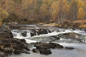 River Affric flowing through a rocky gorge, Glen Affric National Nature Reserve, Scotland River Affric flowing through a rocky gorge, Glen Affric National Nature Reserve, Scotland