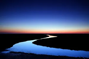 River at sunrise, Hallig Hooge, Germany, April 2009 River at sunrise, Hallig Hooge, Germany, April 2009